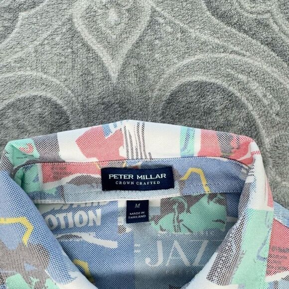 Mens Peter Millar Golf Shirt Jazz Pique Polo - Picture 3 of 4